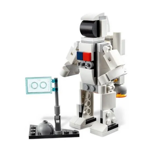 Lego Creator 3 En 1 Cohete Espacial Con Satelite Astronauta Cantidad De Piezas 144