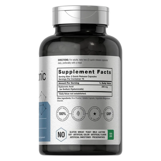 Ácido Hialurónico 200mg 150 Cap