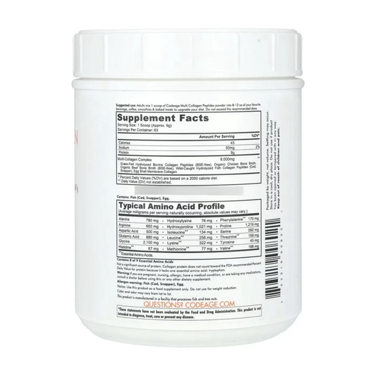 Code Age Peptidos De Multiple Colageno Hidrolizado 567g