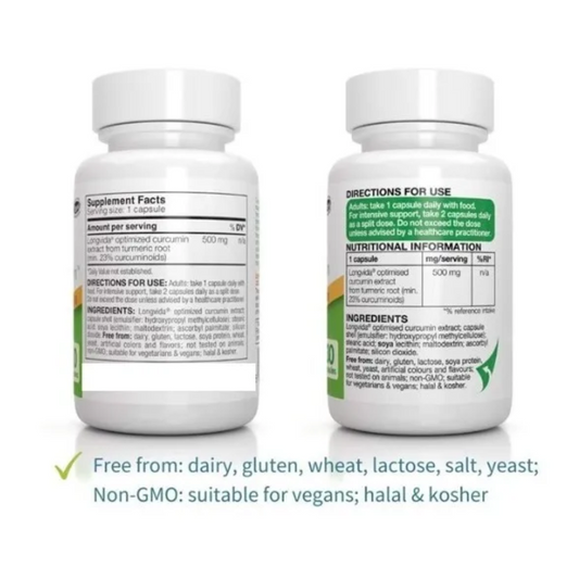 Curcumina 500mg 30 Cápsulas