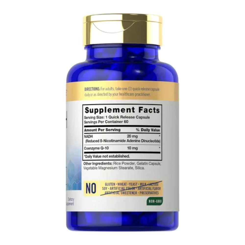 Carlyle Nadh 20mg Coq10 60 Cap Sin Sabor