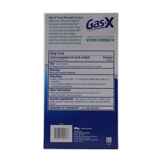 Gas X Extra Strenght Alivio Sin Sabor