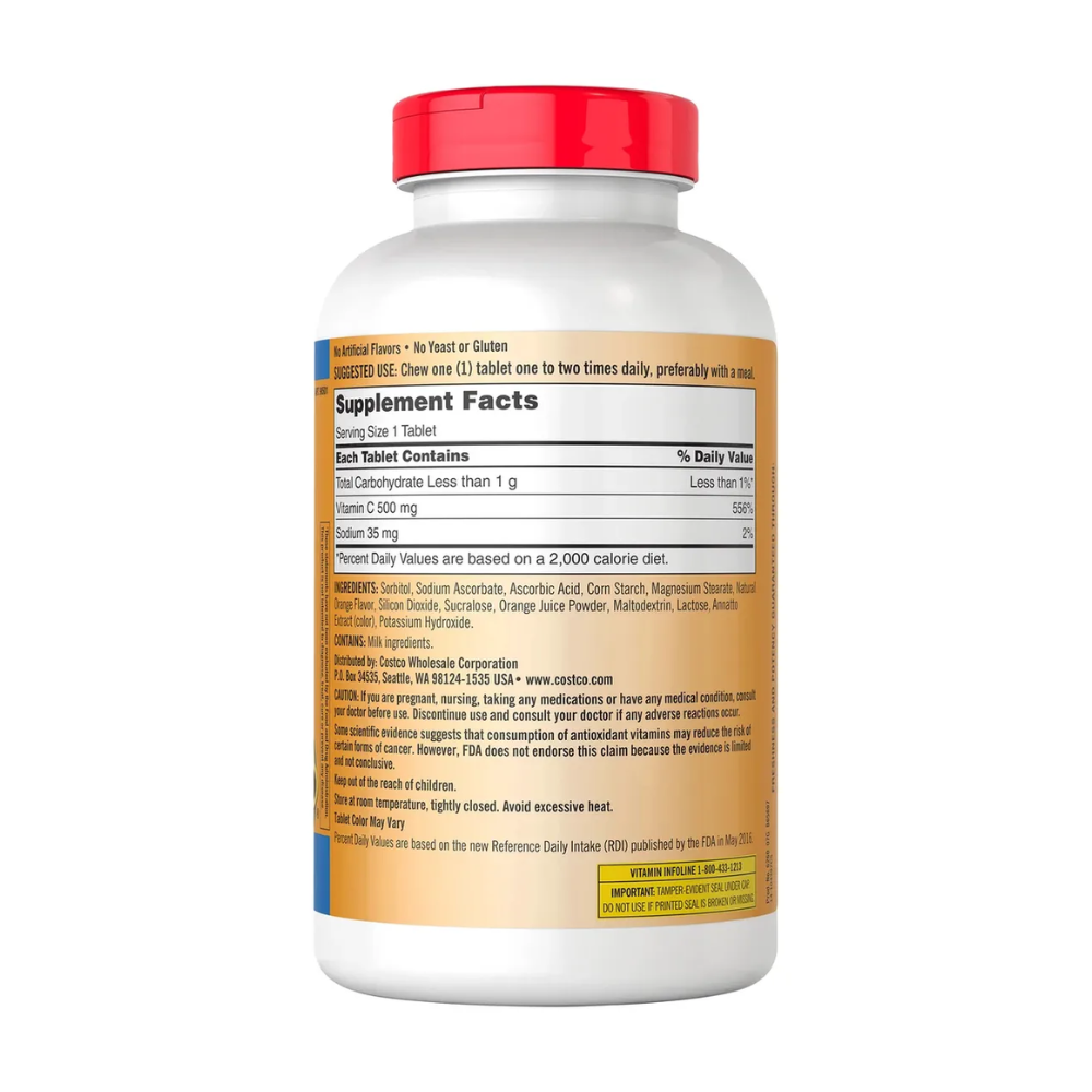Vitamina C 500mg X 500 Tabletas