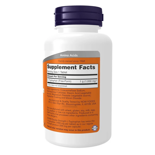 Now L-tryptophan 1000mg 60 Tabletas