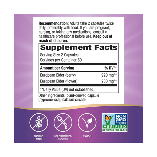 Nature's Way Black Elderberry Sin Sabor
