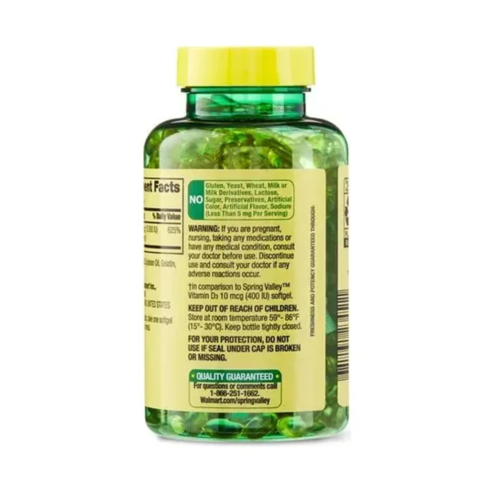 Vitamina D3 125mcg 5000iu Sprin Sin Sabor