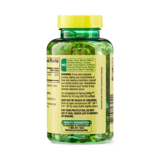 Vitamina D3 125mcg 5000iu Sprin Sin Sabor