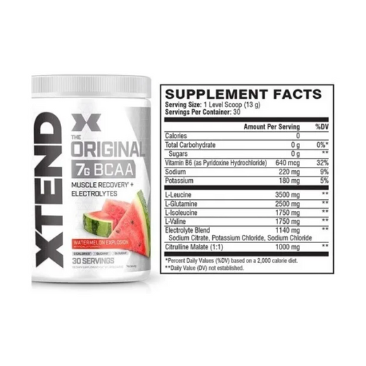 Xtend Original 7 g Bcaa 30 servings Gramos Sandia