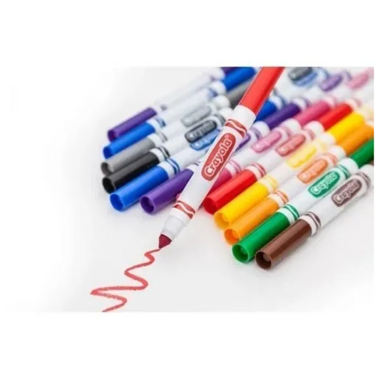 Bolígrafo Crayola Markers de línea ancha con 10 colores para niños