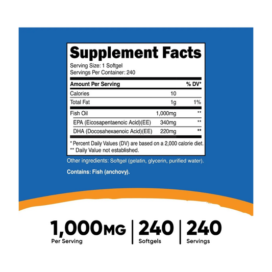 Nutricost Omega 3 Fish Oil 240 softgels
