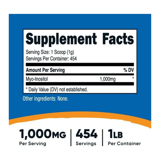 Nutricost Inositol 1000 Mg 1 Libra 454 Servicios