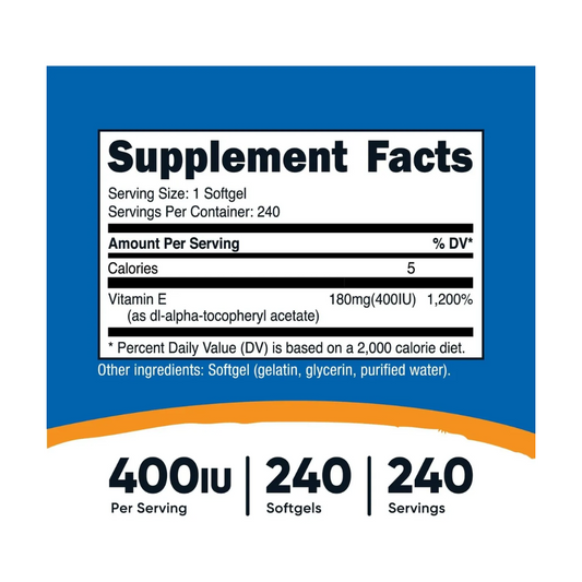 Nutricost Vitamina E 400iu