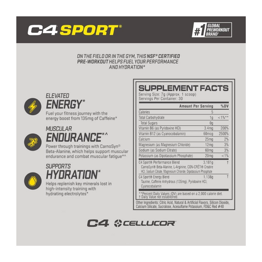 C4 Sport 30 Servicios Cellucor