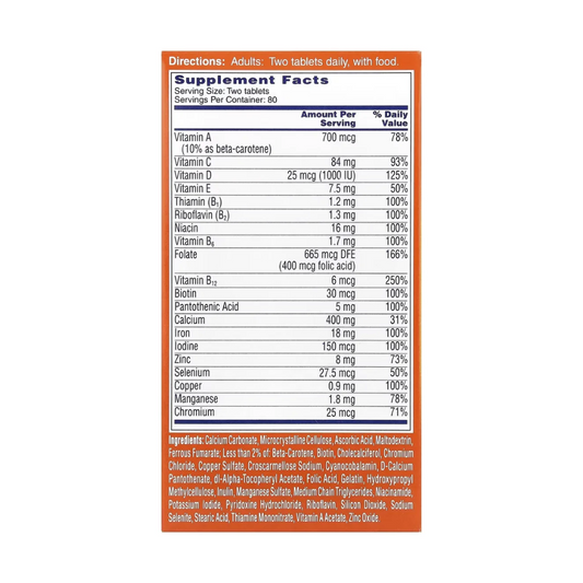 Multivitaminico Women's Petites 160 tb