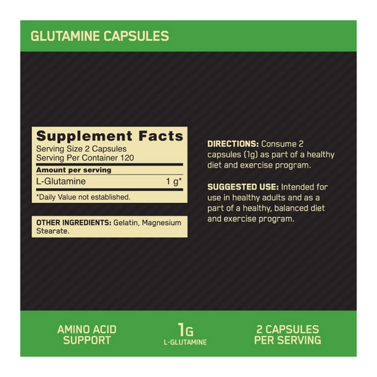 Optimum Nutrition L- Glutamina 240 caps