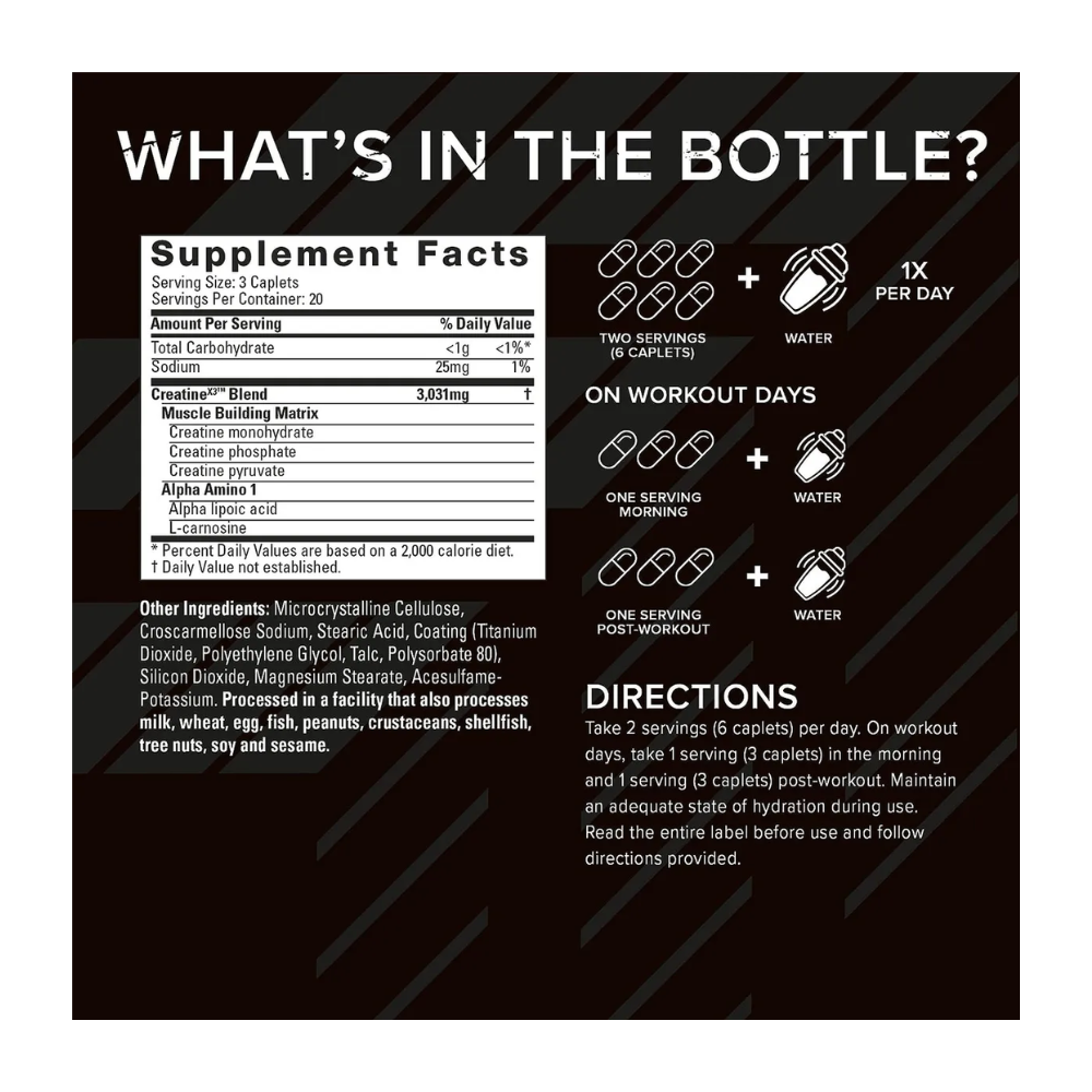 Creatina X3 Muscletech 60 Tabs