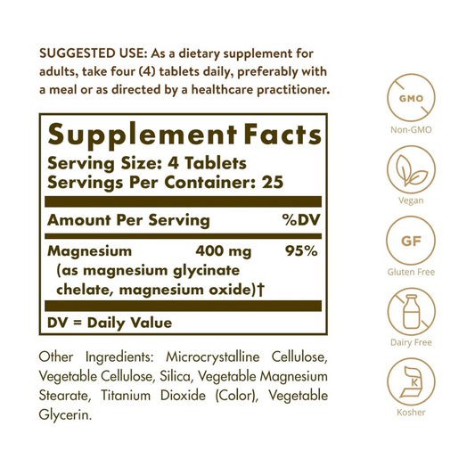 Solgar Chelated Magnesium 100 T