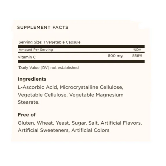 Solgar Vitamina C 500mg 100 Cap