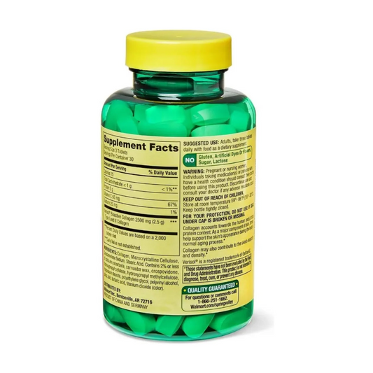 Spring Valley Colágeno +c 2500mg
