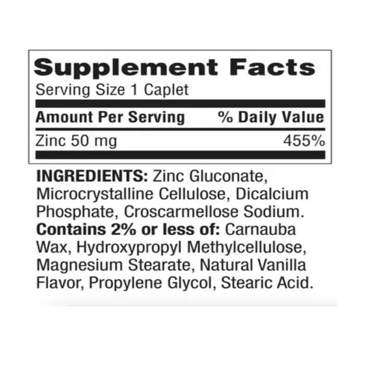 Zinc 50mg Spring Valley 200 Cáp