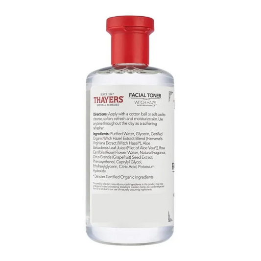Tónico Facial Witch Hazel Pétalos Rosas Con Aloe Vera 355ml