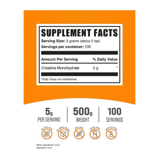 BULK SUPPLEMENTS Creatina Monohidratada 500 Grs