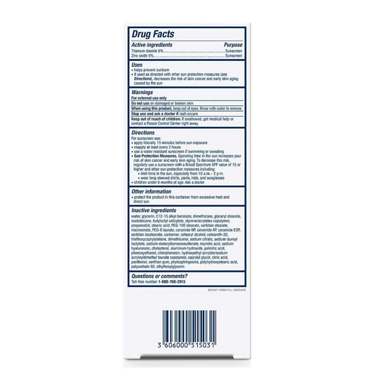 Protector solar CeraVe Para el Rostro 30 FPS en crema 75mL