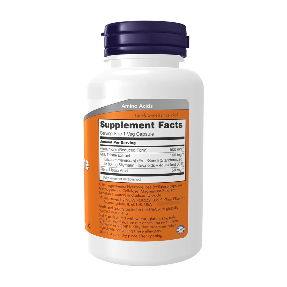 Glutatión Glutathione 500mg 60