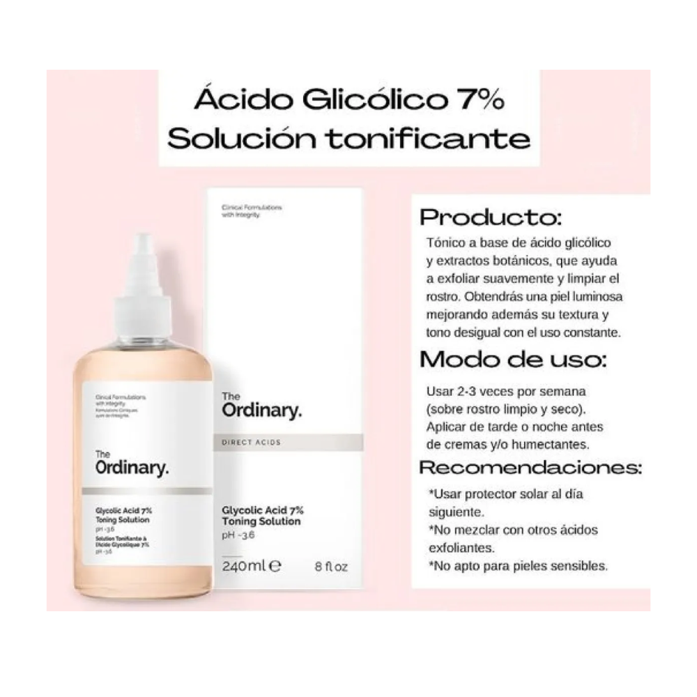 Acido Glicolico 7% The Ordinary 100% Original