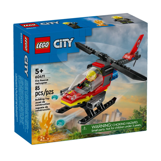 Lego City 60411 Helicóptero De Rescate De Bomberos