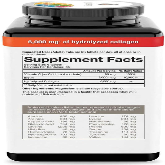 Colágeno + Biotina 390 tb Youtheory