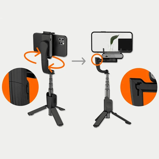 Cardán estabilizador Isteady Q Hohem para teléfono celular C Control, color negro