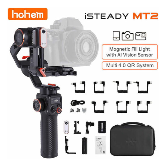 Kit estabilizador de cardán Hohem Isteady Mt2 con Ai modelo 2024, color negro