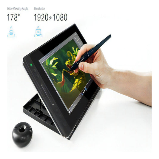 Tableta Gráfica Monitor Kamvas Pro 12 Huion Color Negro