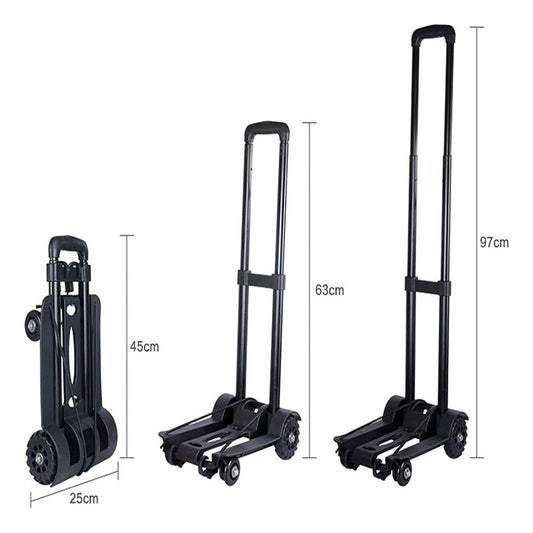 Carretilla Trolley Plegable Zorra Carreta Resiste 45x25x96