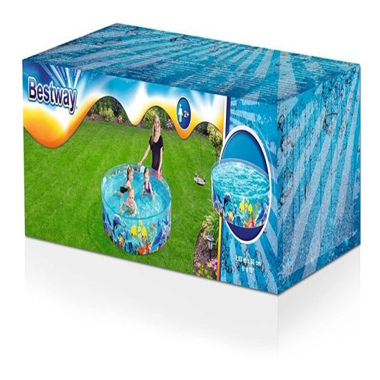 Bestway Piscina Inflable Redonda Para Niños Mundo Marino