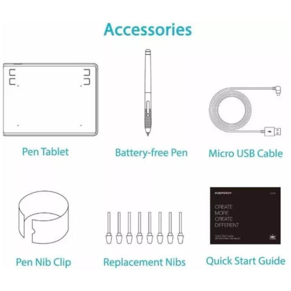 Tableta digitalizadora Huion Inspiroy H430P