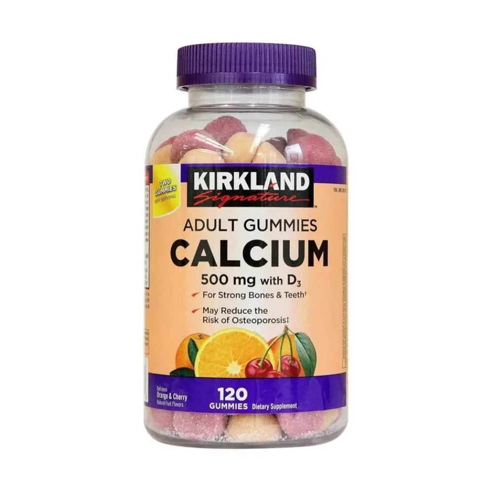 Calcio 500mg 120 Gomas Kirkland
