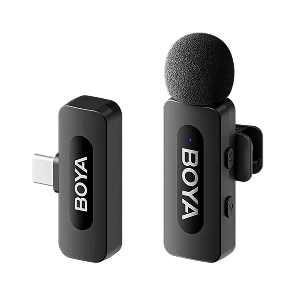 Micrófono Inalámbrico De Solapa Boya By-v10 Con Conexión Usb-c