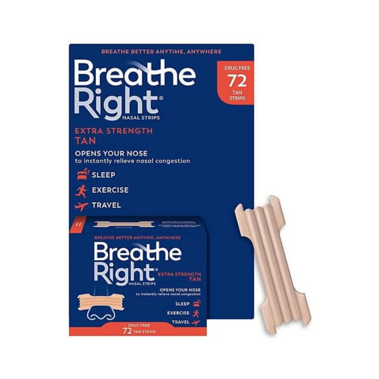 Breathe Right Tiras Nasales Extra Fuerte - 72 Unidades