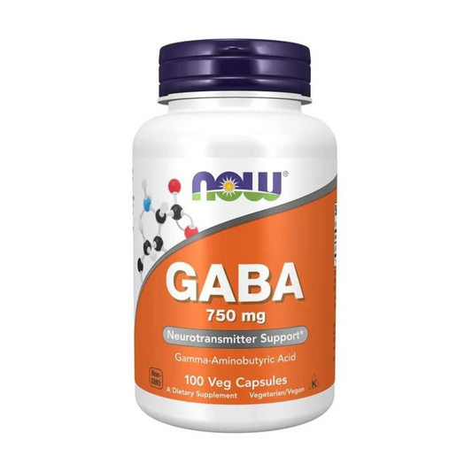 Now Gaba 750 Mg 100 Cápsulas Veganas