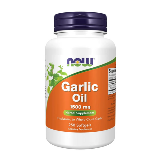 Aceite De Ajo 1500mg Garlic Oil Now 250 Cápsulas Blandas