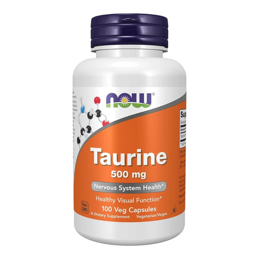 Taurina 500 Mg 100 Cápsulas Veg