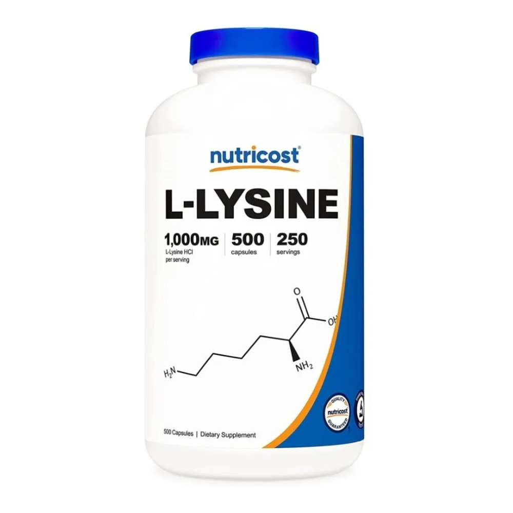 Nutricost L-lysine 1000mg X 500 caps
