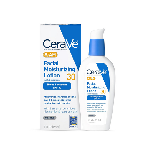 CeraVe AM Loción hidratante facial con SPF 30