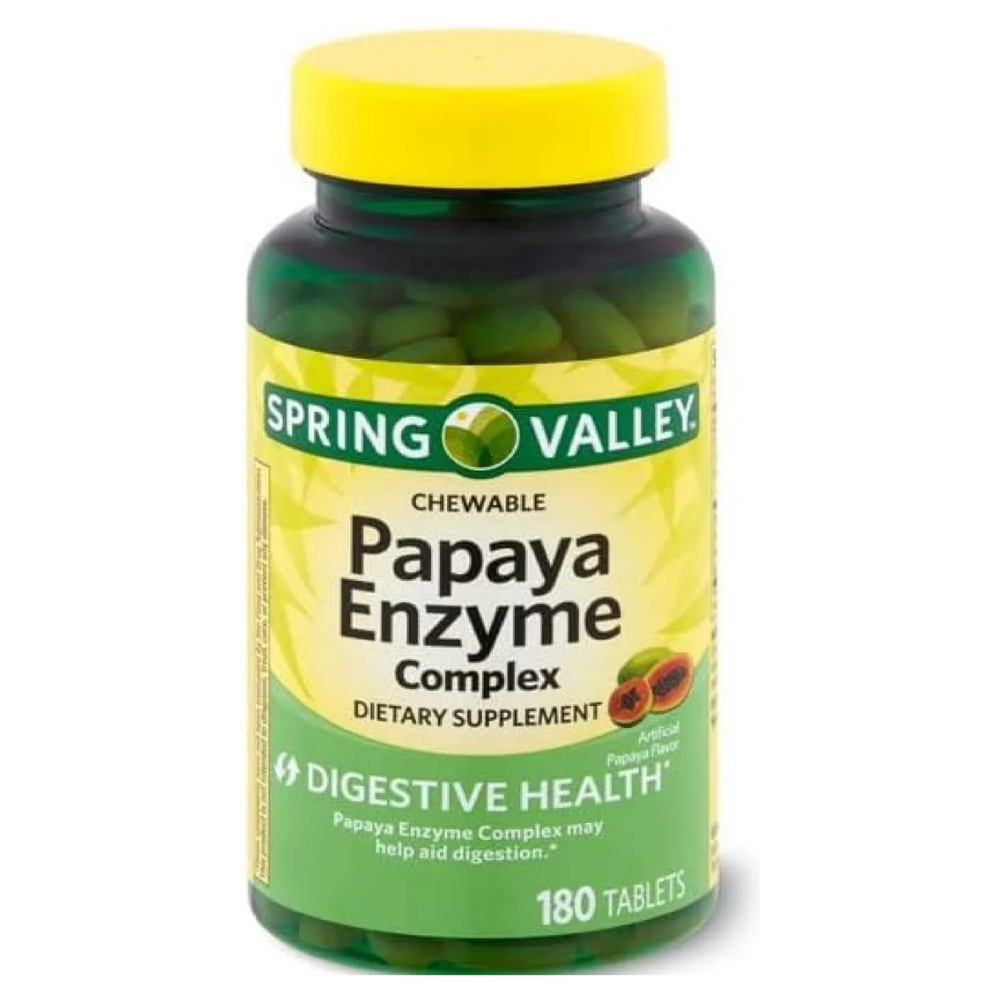 Spring Valley Complejo Enzimátiico Papaya