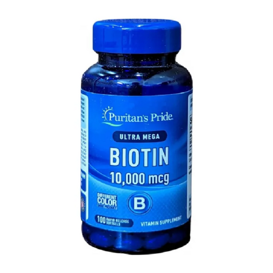 Biotin 10000 Mcg Biotina X 100 Uñas Pestañas Cabello Piel