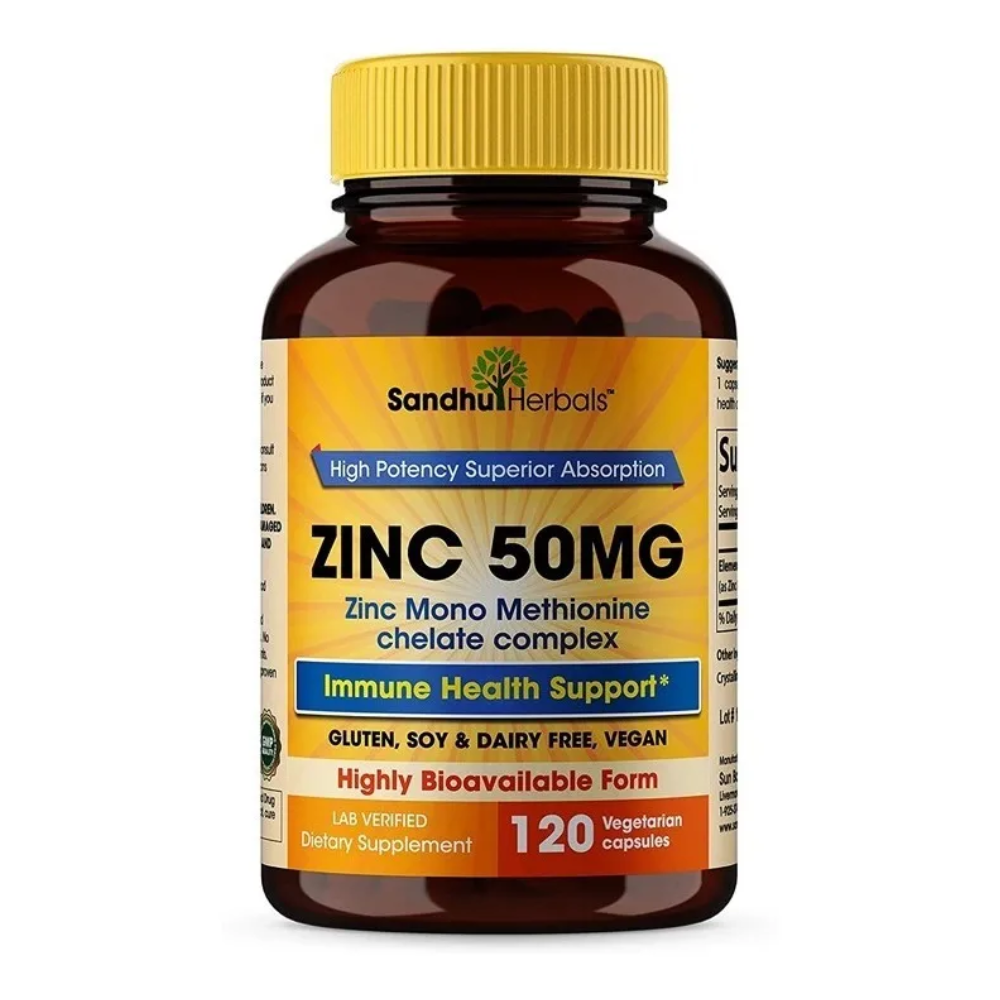 Zinc 50mg Salud Inmunológica Zinc Mono Metionina 120cápsulas