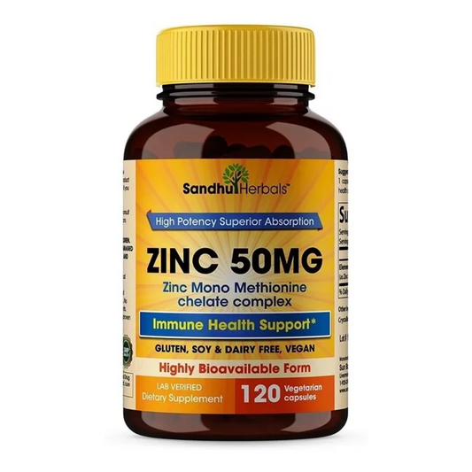 Zinc 50mg Salud Inmunológica Zinc Mono Metionina 120cápsulas