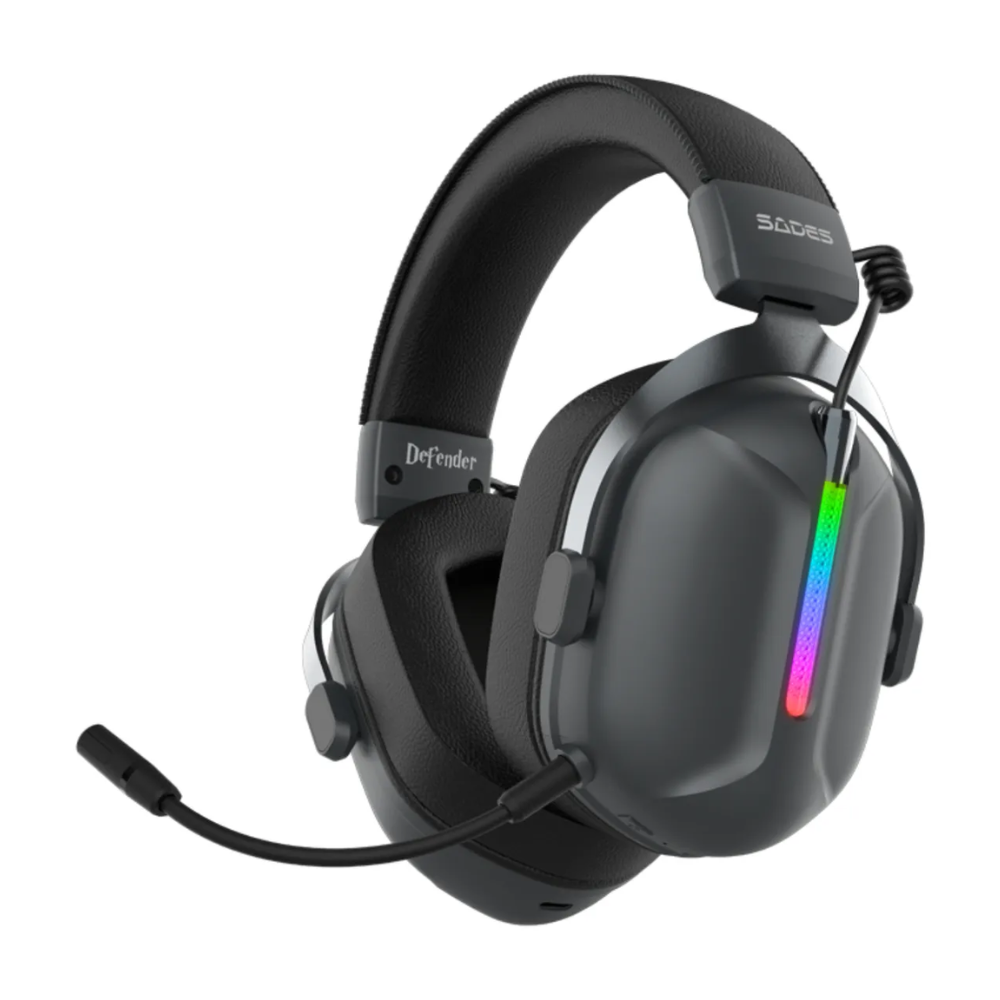 Audífonos Bluetooth Gaming Sades Defender Sa206 Led